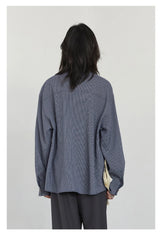 Plaid Embroidered Blouse – Vintage Casual Essential