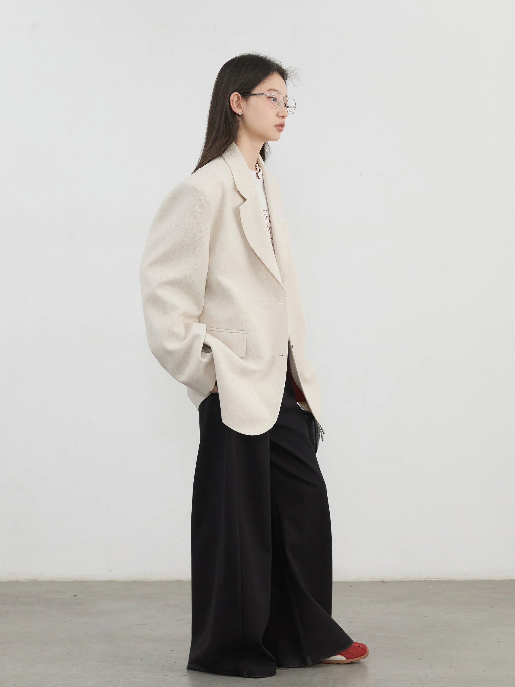 Oversized Single Breasted Blazer – Relaxed Office Chic