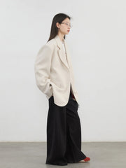 Oversized Single Breasted Blazer – Relaxed Office Chic