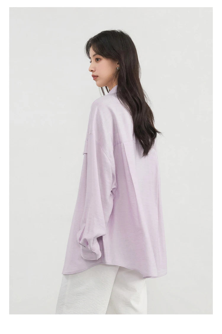 Wrinkled Texture Shirt – Minimalist Chic Outerwear