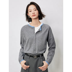 Contrast Button Cardigan – Chic Knitwear Essential
