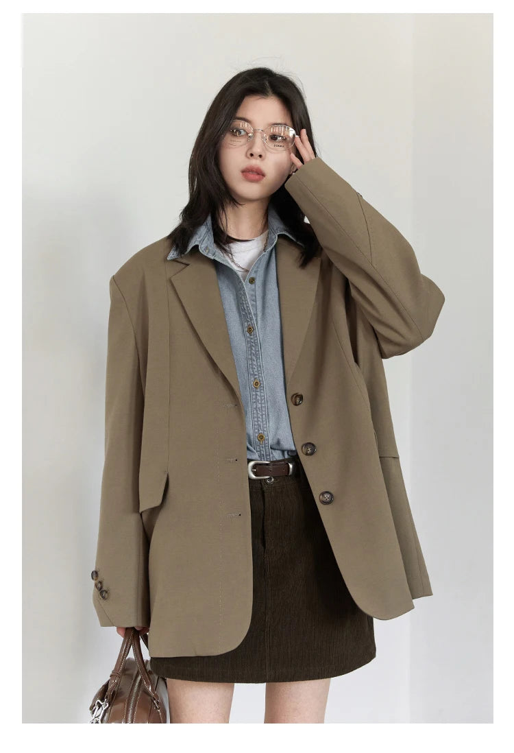 Single Breasted Casual Blazer – Effortless Power Layer