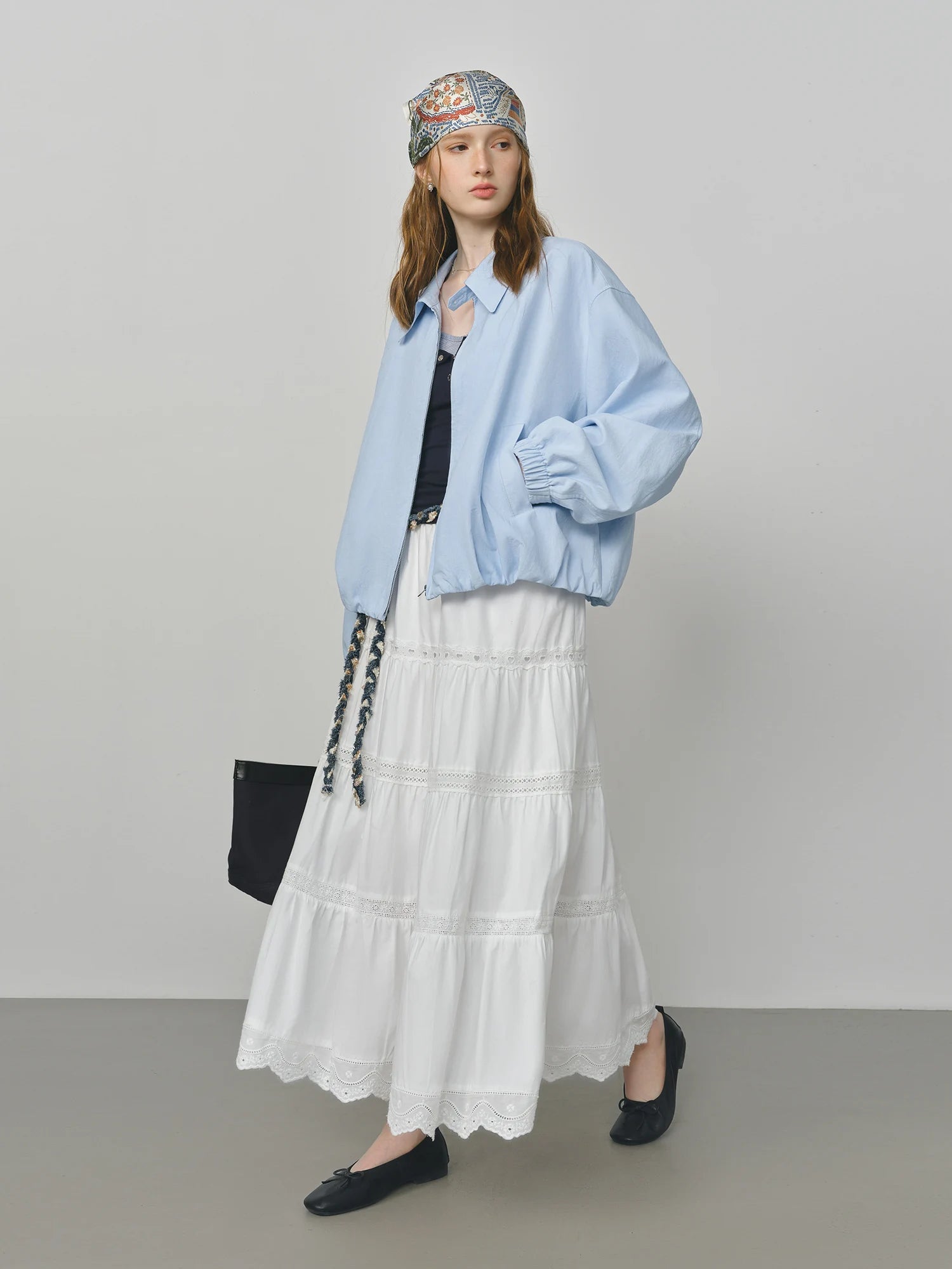 Raw Glamour Short Jacket – French Oversized Workwear Style