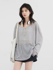 Sheer O-Neck Tee – Sun Protection Summer Staple