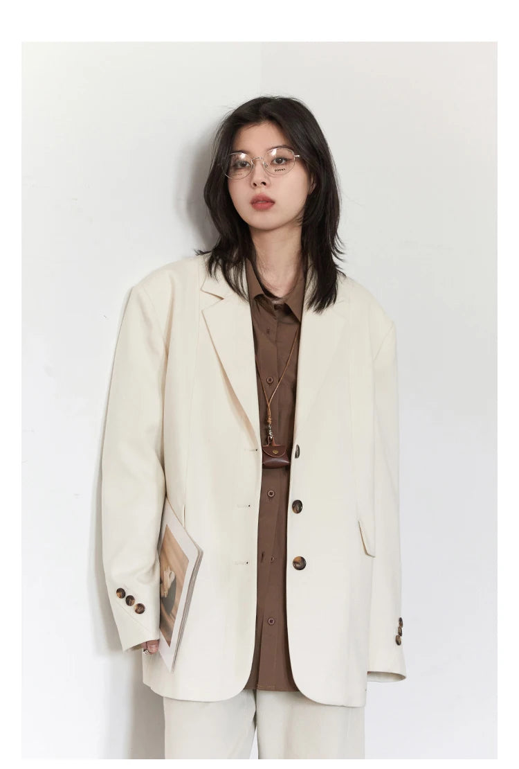 Single Breasted Casual Blazer – Effortless Power Layer