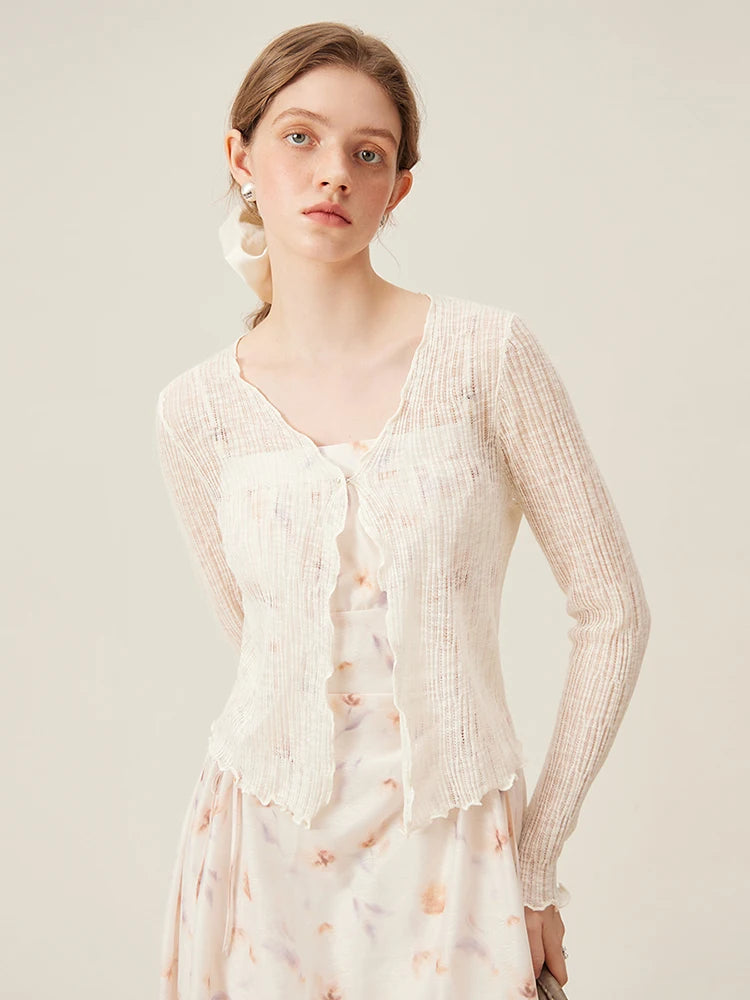Airy Long Sleeve Cover-Up Cardigan – Breezy Summer Layer