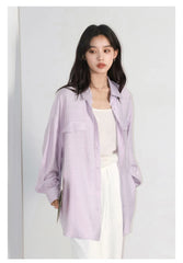 Wrinkled Texture Shirt – Minimalist Chic Outerwear