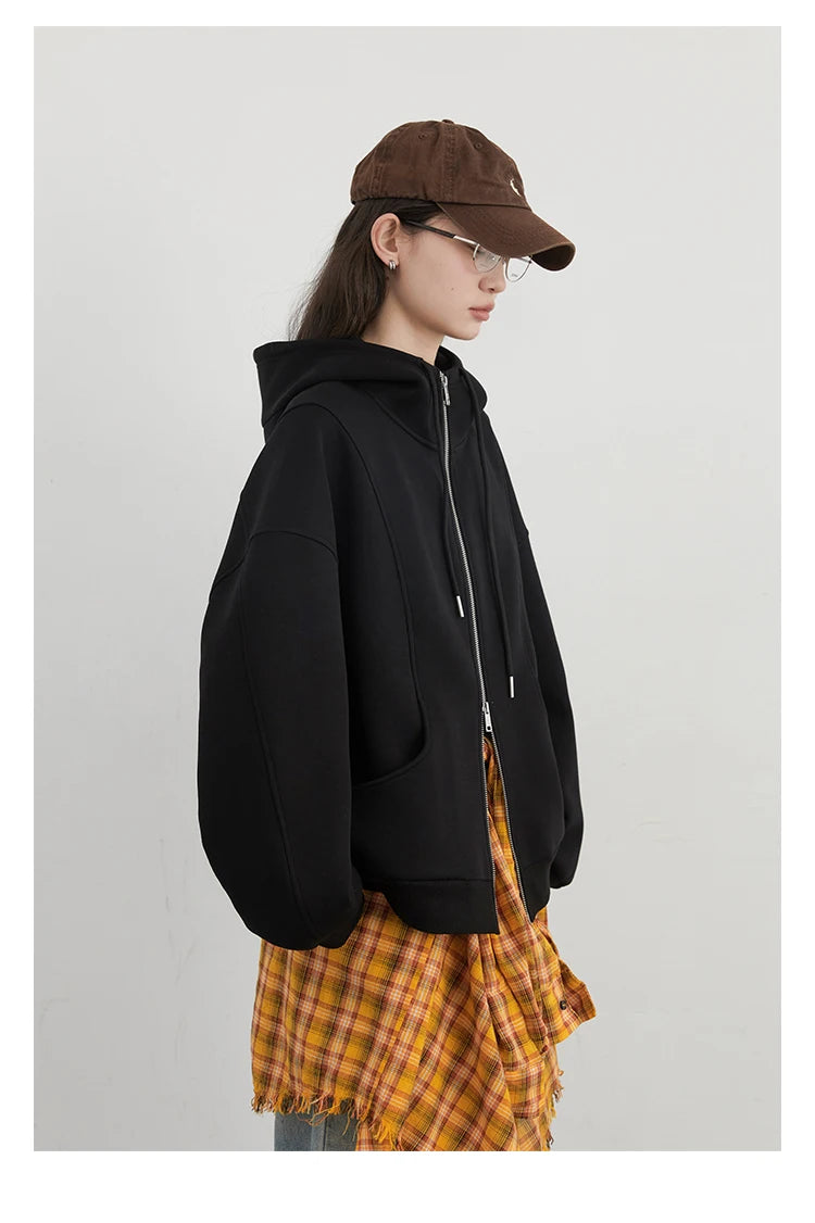 Drawstring Hooded Sweatshirt – Sporty BF Style Jacket