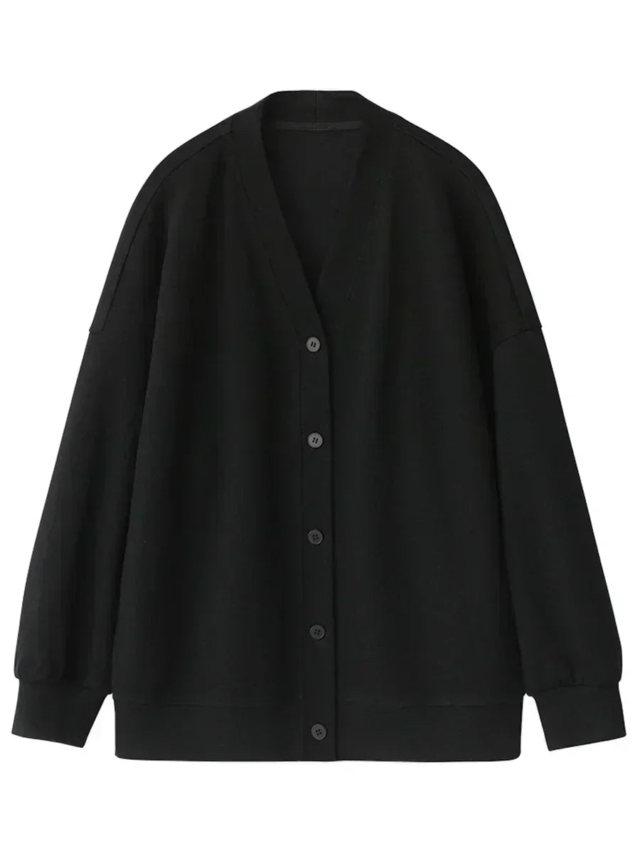 Oversized V-Neck Sweatshirt – Cozy Luxe Layer for Effortless Style