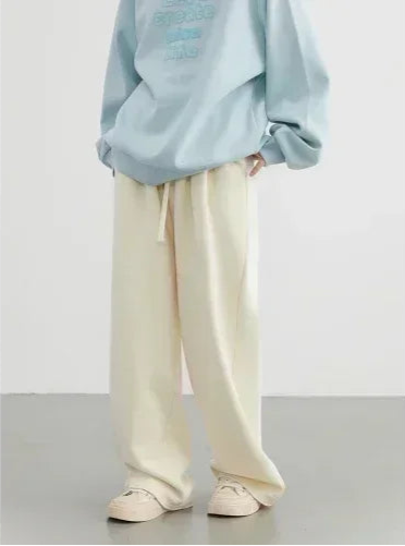 High-Waist Drawstring Streetwear Pants – Relaxed Luxe Comfort