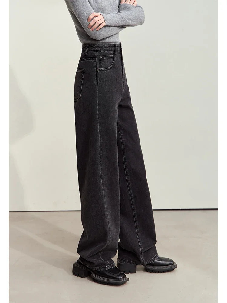 Retro Wide-Leg Denim Pants – Relaxed Everyday Fit