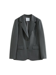 Elegant Pink-Grey Blazer – Modern Streetwear Statement