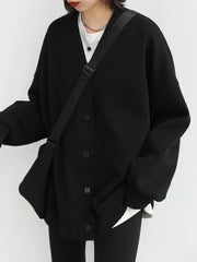 Oversized V-Neck Sweatshirt – Cozy Luxe Layer for Effortless Style