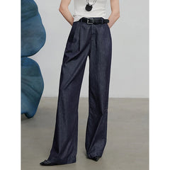 Classic Denim Long Pants – Timeless Straight Silhouette