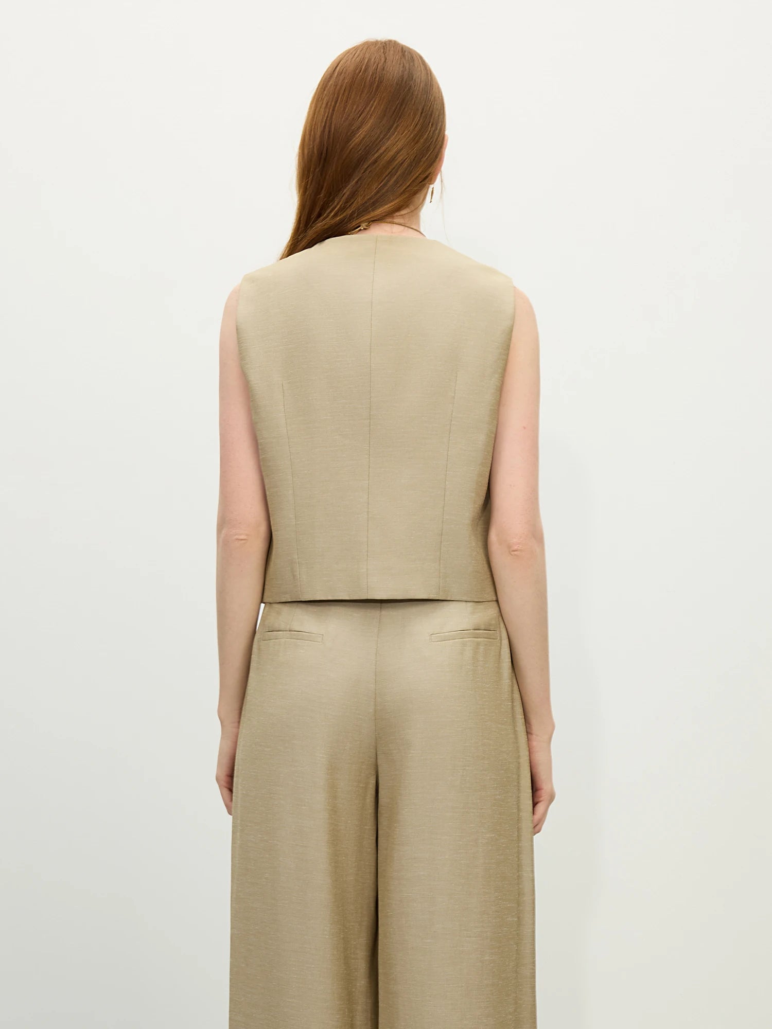 Old Money Vest & Wide-Leg Pants Set – Tailored Vintage Luxe
