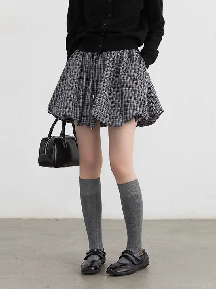 High-Waist Bubble Skirt – Playful A-Line Charm